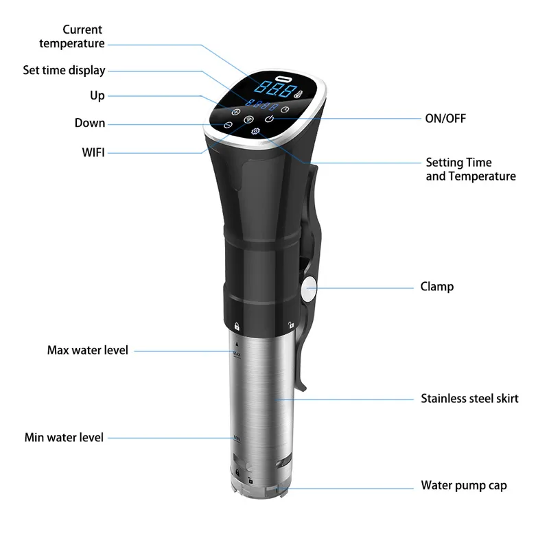 IPX7 Waterproof Sous Vide Cook - Digital Sous Vide Precision Cooker recension och pris